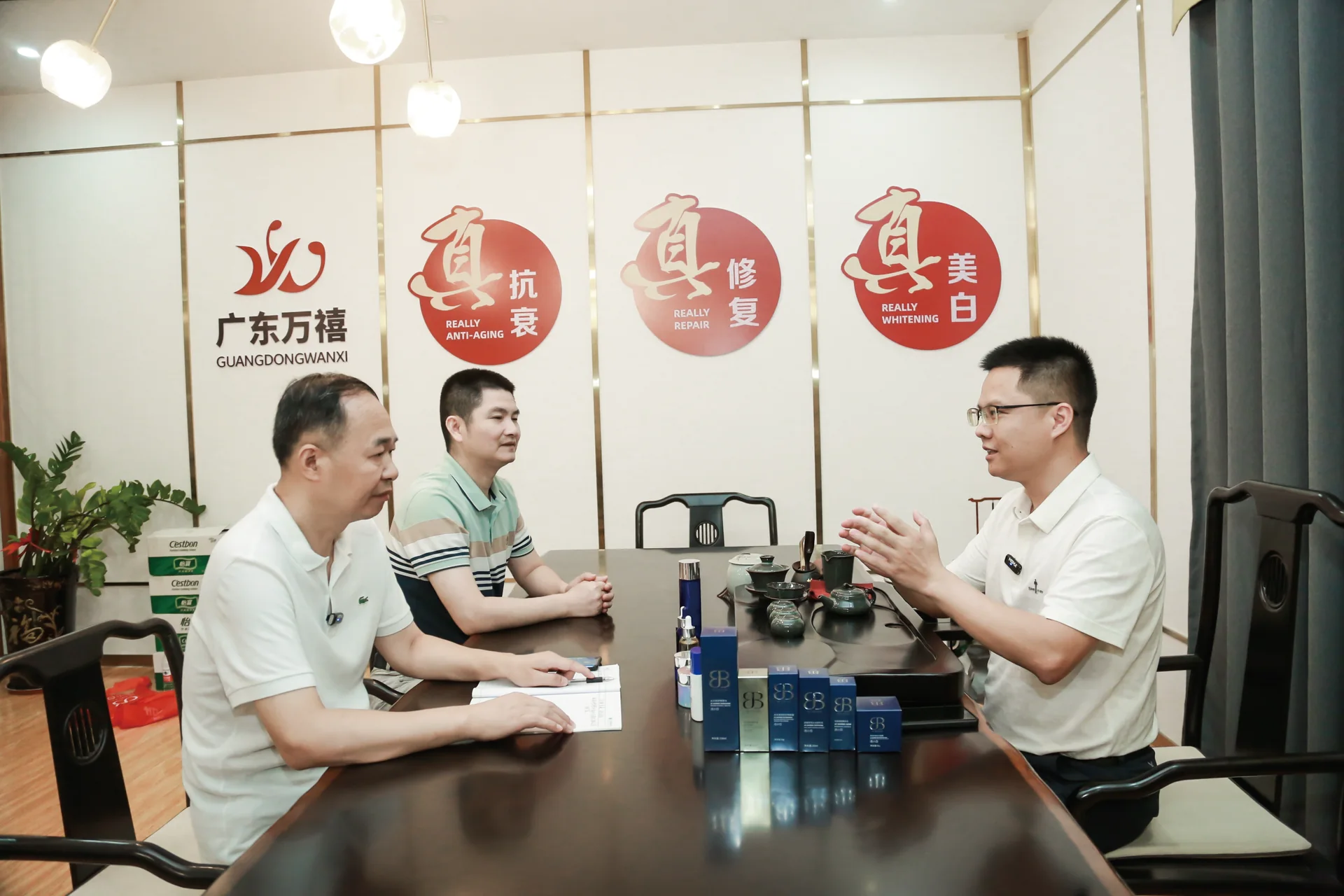 广东万禧项目团队会议现场